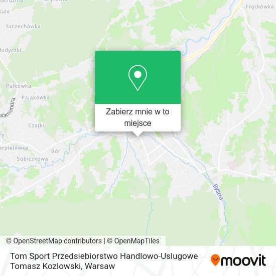 Mapa Tom Sport Przedsiebiorstwo Handlowo-Uslugowe Tomasz Kozlowski