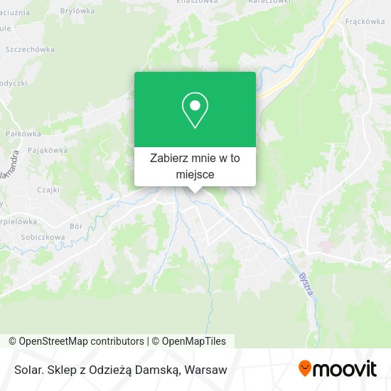 Mapa Solar. Sklep z Odzieżą Damską