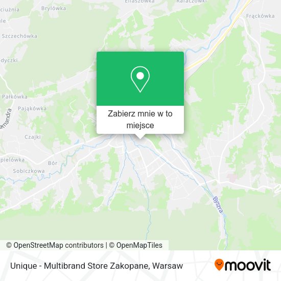 Mapa Unique - Multibrand Store Zakopane