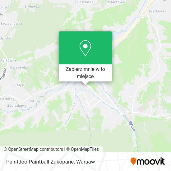 Mapa Paintdoo Paintball Zakopane