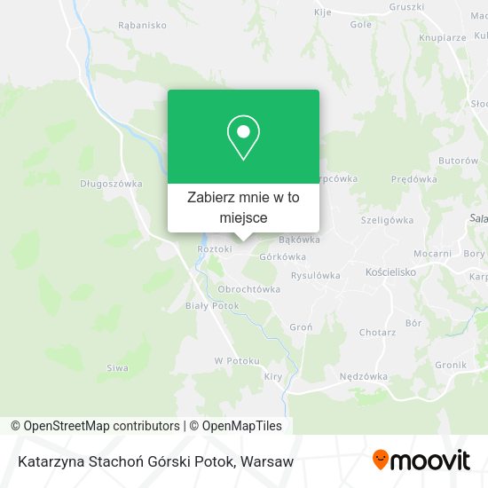 Mapa Katarzyna Stachoń Górski Potok