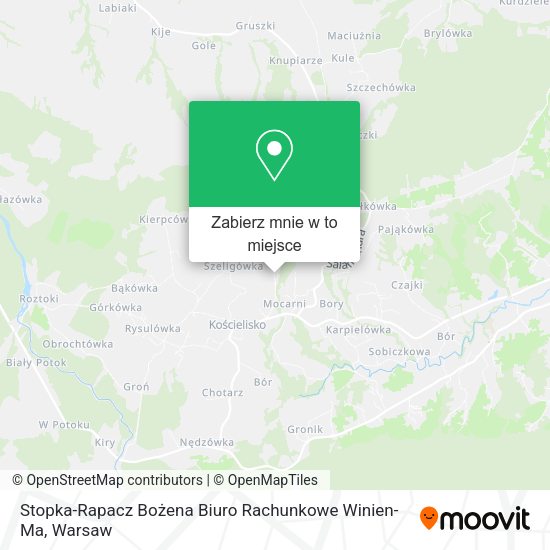 Mapa Stopka-Rapacz Bożena Biuro Rachunkowe Winien-Ma