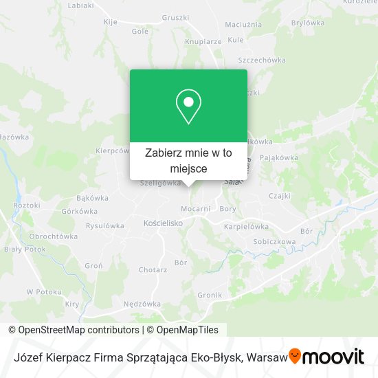 Mapa Józef Kierpacz Firma Sprzątająca Eko-Błysk