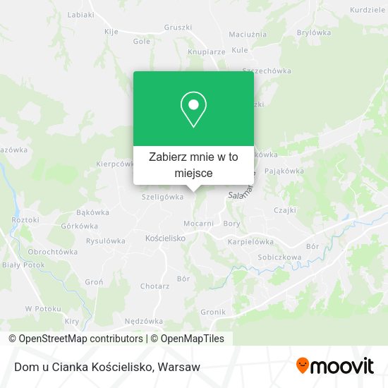 Mapa Dom u Cianka Kościelisko