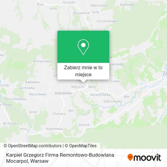 Mapa Karpiel Grzegorz Firma Remontowo-Budowlana Mocarpol