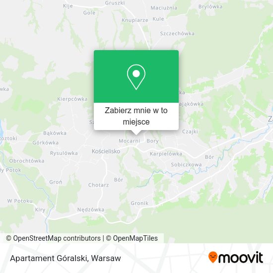 Mapa Apartament Góralski