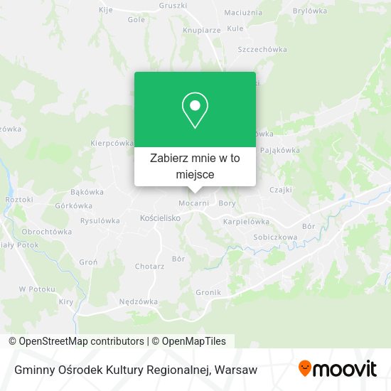 Mapa Gminny Ośrodek Kultury Regionalnej