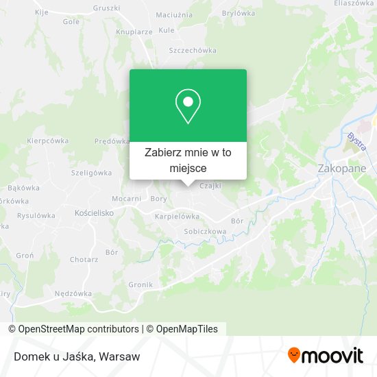 Mapa Domek u Jaśka