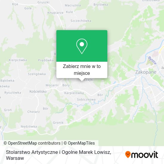 Mapa Stolarstwo Artystyczne i Ogolne Marek Lowisz