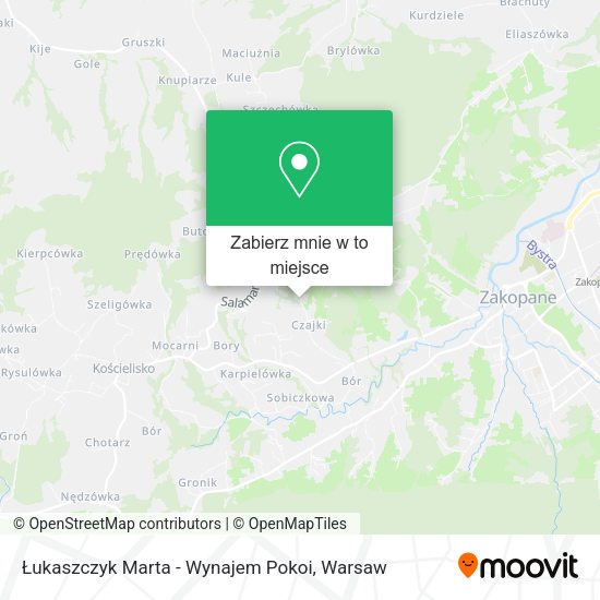 Mapa Łukaszczyk Marta - Wynajem Pokoi