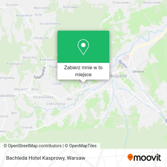 Mapa Bachleda Hotel Kasprowy