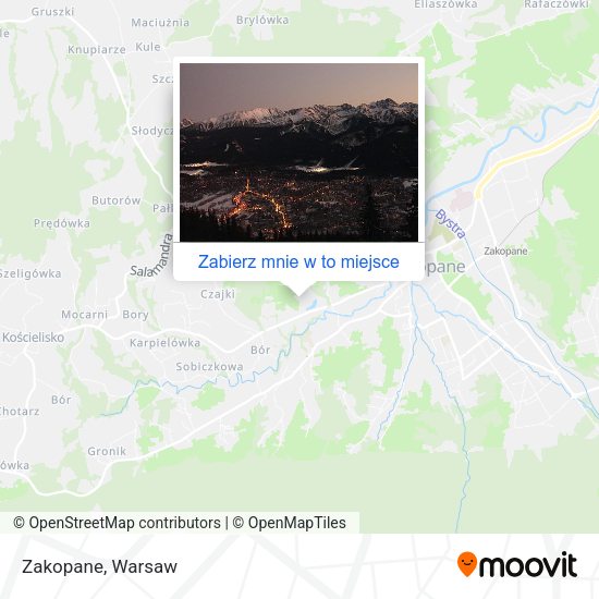 Mapa Zakopane