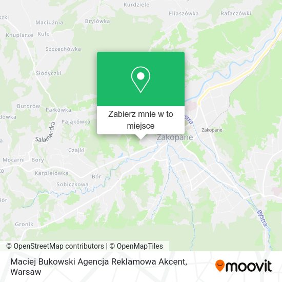 Mapa Maciej Bukowski Agencja Reklamowa Akcent