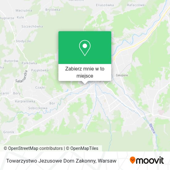 Mapa Towarzystwo Jezusowe Dom Zakonny