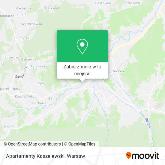 Mapa Apartamenty Kaszelewski