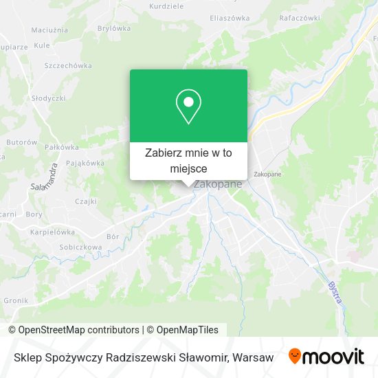 Mapa Sklep Spożywczy Radziszewski Sławomir