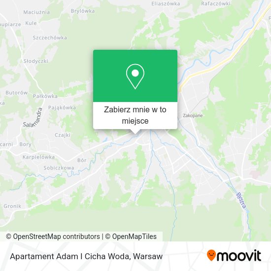 Mapa Apartament Adam I Cicha Woda