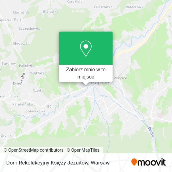 Mapa Dom Rekolekcyjny Księży Jezuitów