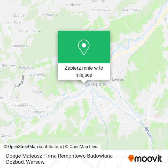 Mapa Doege Mateusz Firma Remontowo Budowlana Dożbud