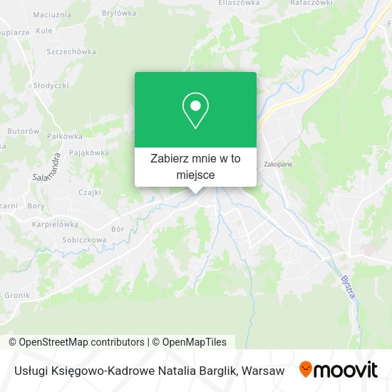 Mapa Usługi Księgowo-Kadrowe Natalia Barglik