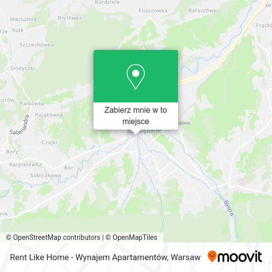 Mapa Rent Like Home - Wynajem Apartamentów