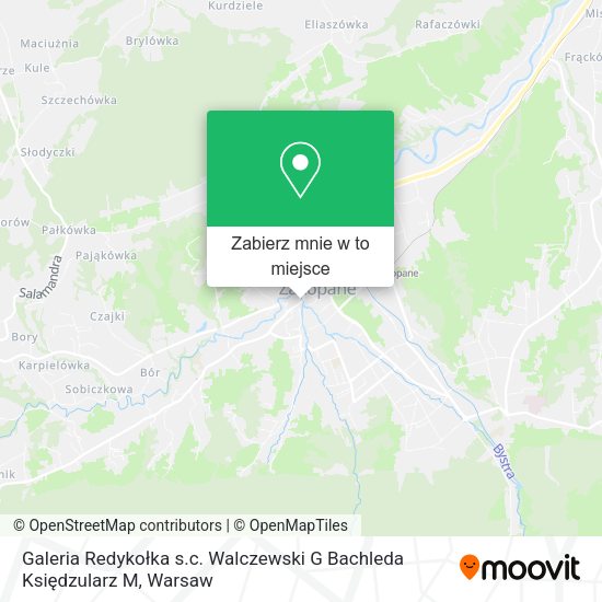 Mapa Galeria Redykołka s.c. Walczewski G Bachleda Księdzularz M