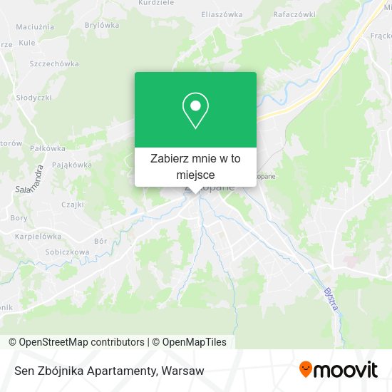 Mapa Sen Zbójnika Apartamenty