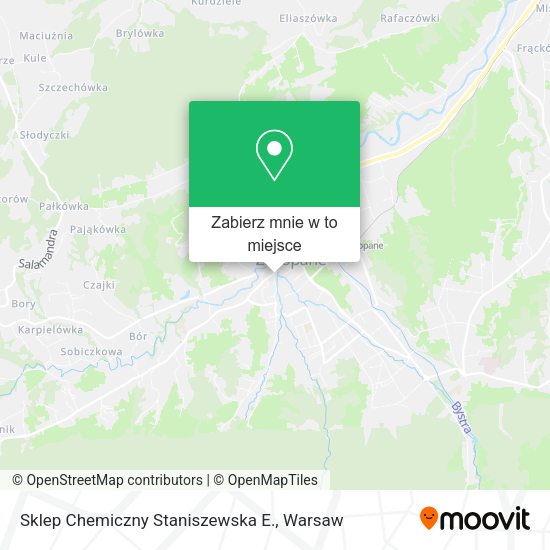 Mapa Sklep Chemiczny Staniszewska E.