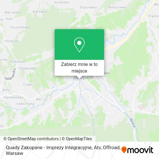 Mapa Quady Zakopane - Imprezy Integracyjne, Atv, Offroad