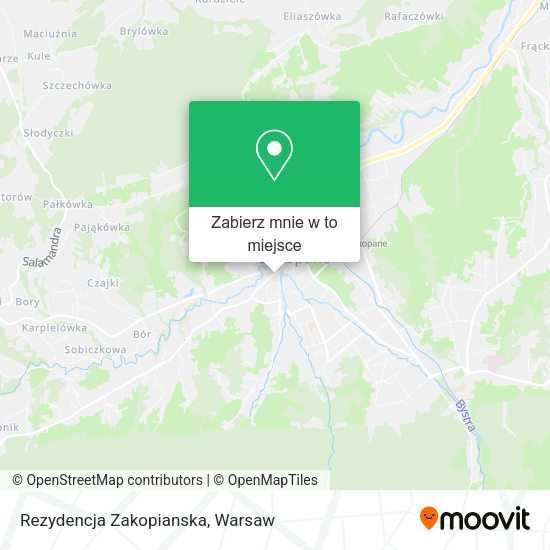 Mapa Rezydencja Zakopianska