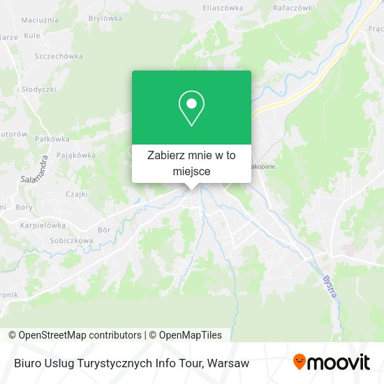 Mapa Biuro Uslug Turystycznych Info Tour