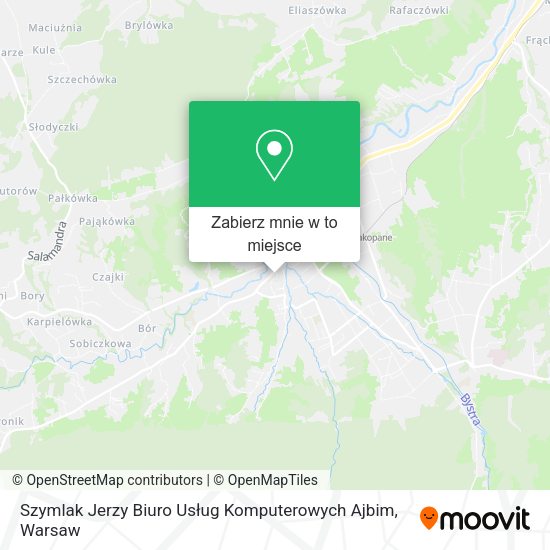 Mapa Szymlak Jerzy Biuro Usług Komputerowych Ajbim