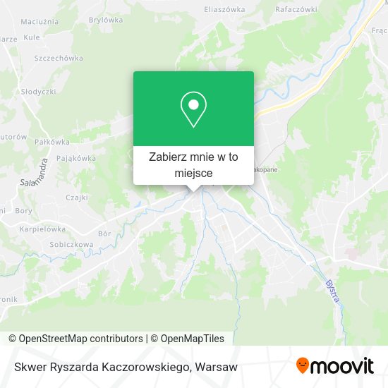 Mapa Skwer Ryszarda Kaczorowskiego