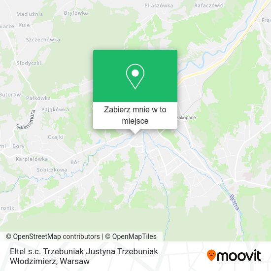 Mapa Eltel s.c. Trzebuniak Justyna Trzebuniak Włodzimierz
