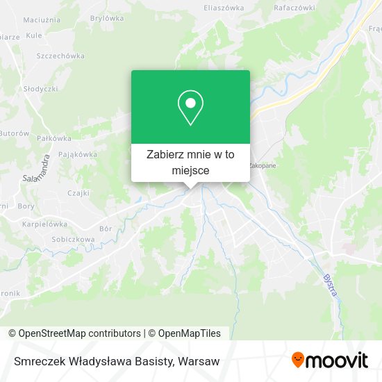 Mapa Smreczek Władysława Basisty