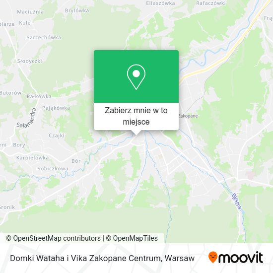 Mapa Domki Wataha i Vika Zakopane Centrum