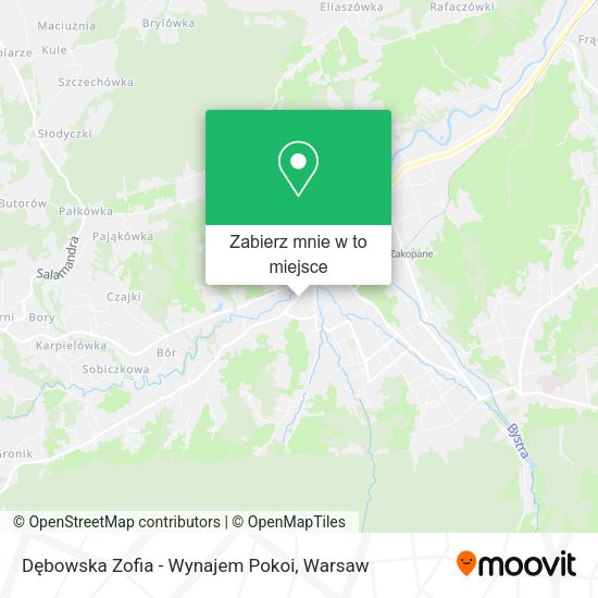 Mapa Dębowska Zofia - Wynajem Pokoi