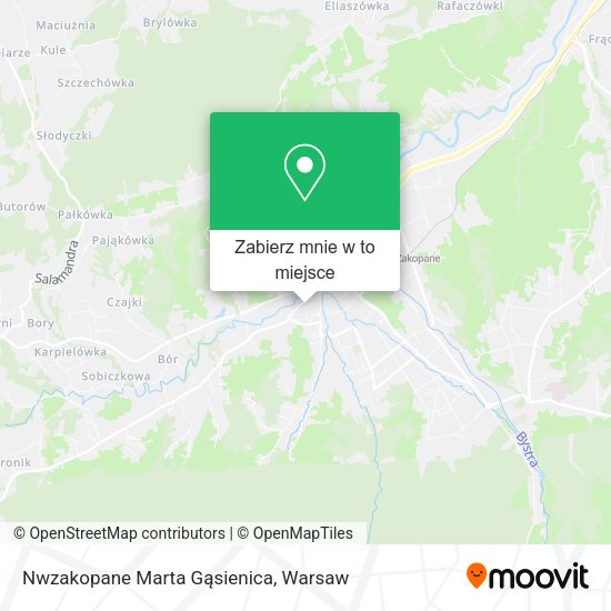 Mapa Nwzakopane Marta Gąsienica