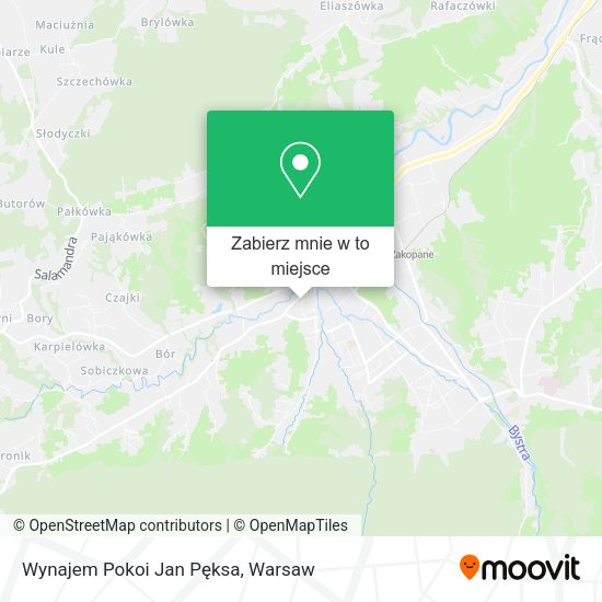 Mapa Wynajem Pokoi Jan Pęksa