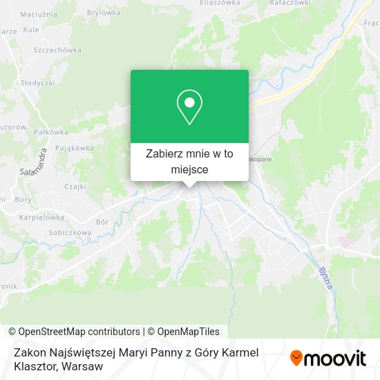 Mapa Zakon Najświętszej Maryi Panny z Góry Karmel Klasztor