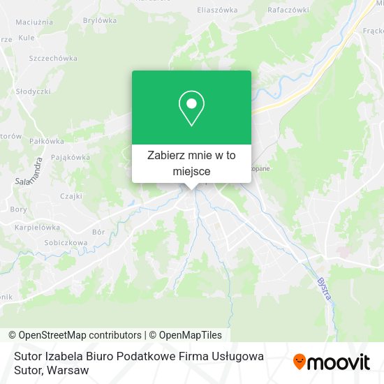 Mapa Sutor Izabela Biuro Podatkowe Firma Usługowa Sutor