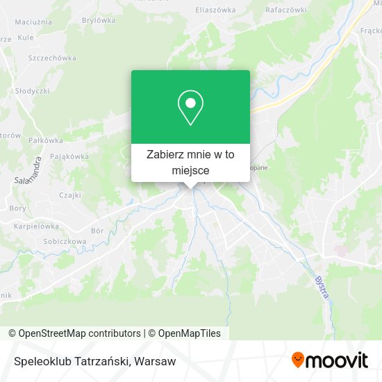 Mapa Speleoklub Tatrzański