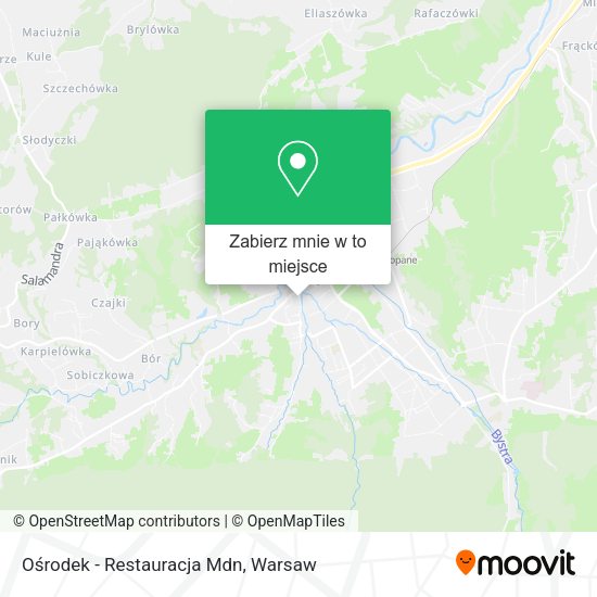 Mapa Ośrodek - Restauracja Mdn