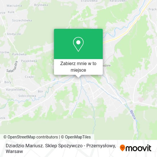 Mapa Dziadzio Mariusz. Sklep Spożywczo - Przemysłowy