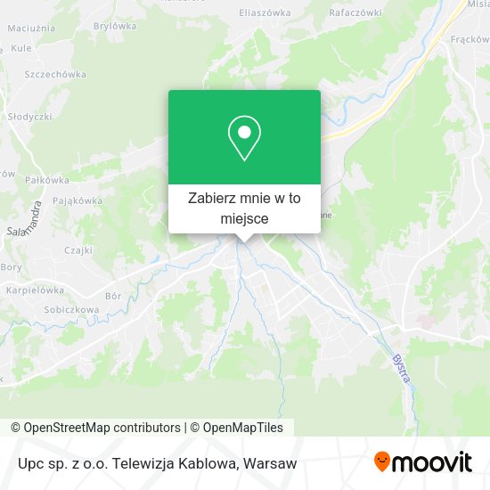 Mapa Upc sp. z o.o. Telewizja Kablowa