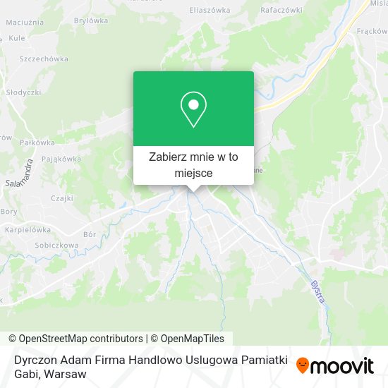 Mapa Dyrczon Adam Firma Handlowo Uslugowa Pamiatki Gabi