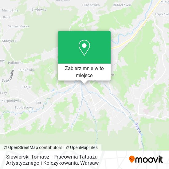 Mapa Siewierski Tomasz - Pracownia Tatuażu Artystycznego i Kolczykowania