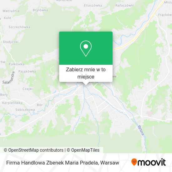 Mapa Firma Handlowa Zbenek Maria Pradela