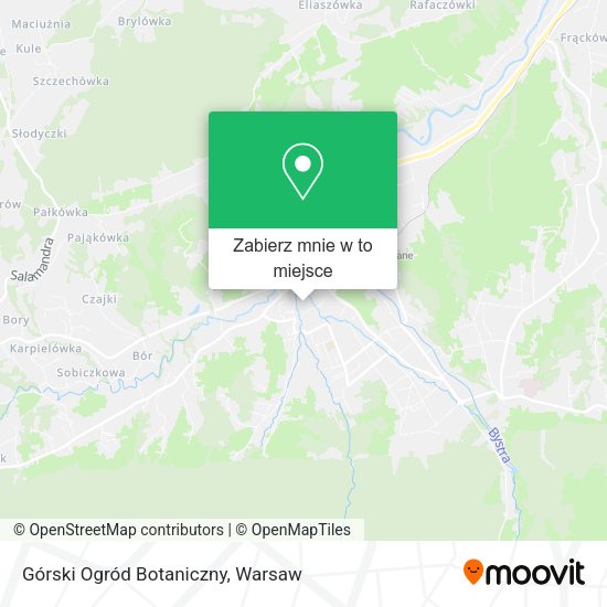 Mapa Górski Ogród Botaniczny