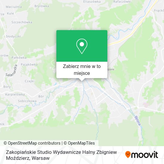 Mapa Zakopiańskie Studio Wydawnicze Halny Zbigniew Moździerz